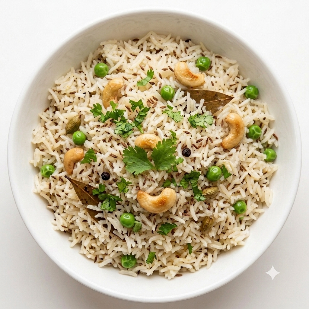 Kaju Mutter Pulao